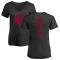 Women's Udonis Haslem One Color Backer Slim-Fit V-Neck T-Shirt - Black