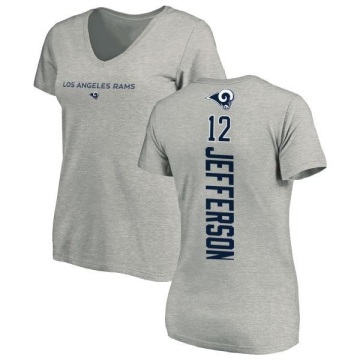 Women's Van Jefferson Backer V-Neck T-Shirt - Ash
