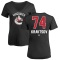 Women's Vitali Kravtsov Name and Number Banner Wave V-Neck T-Shirt - Black