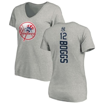Women's Wade Boggs Backer Slim Fit T-Shirt - Ash