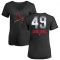 Women's Wade LeBlanc Midnight Mascot V-Neck T-Shirt - Black