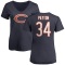Women's Walter Payton Name & Number Slim Fit T-Shirt - Navy