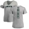 Women's Wayne Chrebet Backer V-Neck T-Shirt - Ash