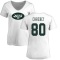Women's Wayne Chrebet Name & Number Slim Fit T-Shirt - White