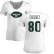 Women's Wayne Chrebet Name & Number Slim Fit T-Shirt - White