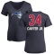 Women's Wendell Carter Jr. Name and Number Banner Wave V-Neck T-Shirt - Navy