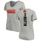 Women's Wes Martin Backer V-Neck T-Shirt - Ash