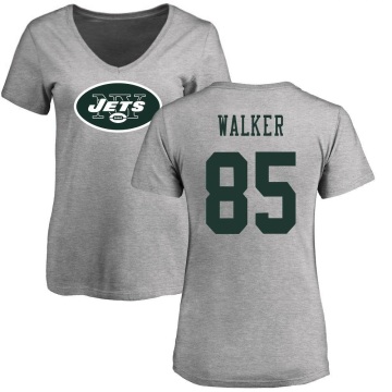Women's Wesley Walker Name & Number Slim Fit T-Shirt - Ash