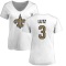 Women's Wil Lutz Name & Number Slim Fit T-Shirt - White
