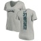 Women's Wilbert Montgomery Backer V-Neck T-Shirt - Ash