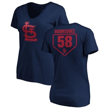 Women's Wilking Rodriguez RBI Slim Fit V-Neck T-Shirt - Navy