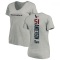 Women's Will Anderson Jr. Backer V-Neck T-Shirt - Ash