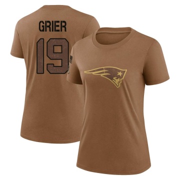 Women's Will Grier Legend 2023 Salute To Service Performance T-Shirt - Brown