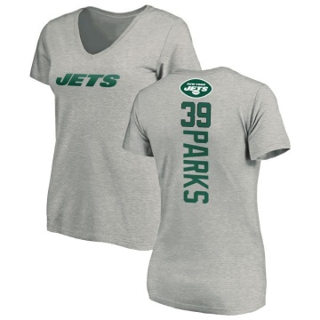 Women's Will Parks Backer V-Neck T-Shirt - Ash