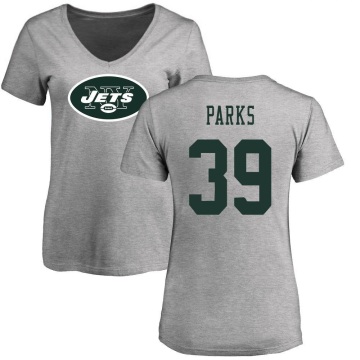 Women's Will Parks Name & Number Slim Fit T-Shirt - Ash
