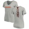 Women's William Perry Backer V-Neck T-Shirt - Ash