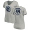 Women's Willie Mccovey RBI Slim Fit V-Neck T-Shirt - Heathered Gray