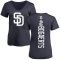 Women's Xander Bogaerts Backer Slim Fit T-Shirt - Navy