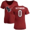 Women's Xavier Hutchinson Name & Number Slim Fit T-Shirt - Red