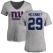 Women's Xavier McKinney Name & Number Slim Fit T-Shirt - Ash