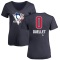 Women's Xavier Ouellet Name and Number Banner Wave V-Neck T-Shirt - Navy