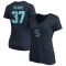 Women's Yanni Gourde Name & Number V-Neck T-Shirt - Navy