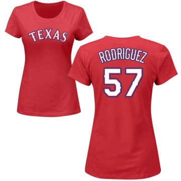 Women's Yerry Rodriguez Name & Number T-Shirt - Red