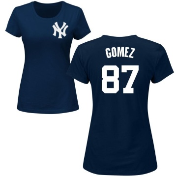 Women's Yoendrys Gomez Name & Number T-Shirt - Navy