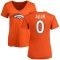 Women's Zach Allen Name & Number Slim Fit T-Shirt - Orange