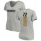 Women's Zach Banner Backer V-Neck T-Shirt - Ash