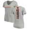 Women's Zach Gentry Backer V-Neck T-Shirt - Ash