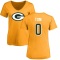 Women's Zach Tom Name & Number Slim Fit T-Shirt - Gold