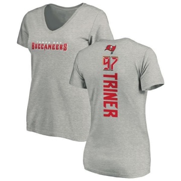 Women's Zach Triner Backer V-Neck T-Shirt - Ash