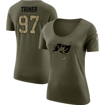 Women's Zach Triner Legend Salute to Service Scoop Neck T-Shirt - Olive