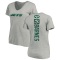 Women's Zaire Barnes Backer V-Neck T-Shirt - Ash
