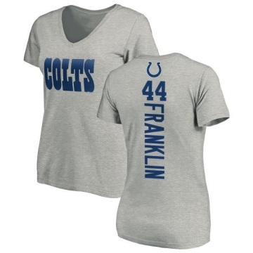 Women's Zaire Franklin Backer V-Neck T-Shirt - Ash