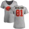 Women's Zaire Mitchell-Paden Name & Number Slim Fit T-Shirt - Ash
