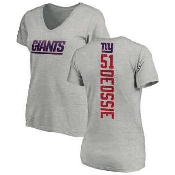 Women's Zak DeOssie Backer V-Neck T-Shirt - Ash