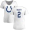 Women's Zavier Scott Name & Number Slim Fit T-Shirt - White