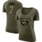 Women's Zay Jones Legend Salute to Service Scoop Neck T-Shirt - Olive