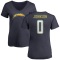 Women's Zion Johnson Name & Number Slim Fit V-Neck T-Shirt - Navy