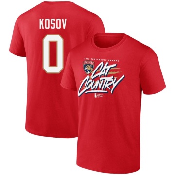 Yaroslav Kosov 2023 Eastern Conference Champions Home Ice T-Shirt - Red