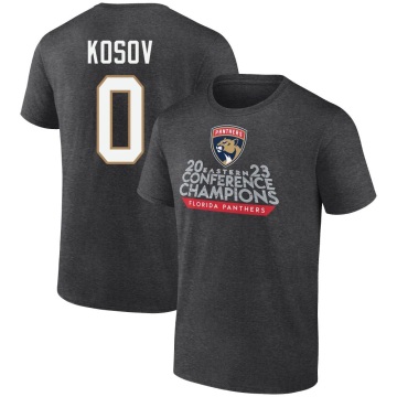 Yaroslav Kosov Heather 2023 Eastern Conference Champions T-Shirt - Charcoal
