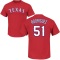 Yerry Rodriguez Name & Number T-Shirt - Red