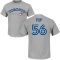 Zach Pop Name & Number T-Shirt - Gray