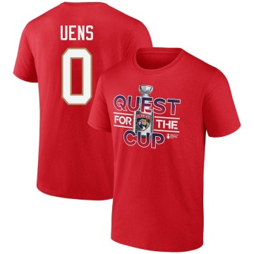 Zachary Uens 2023 Stanley Cup Final Quest T-Shirt - Red