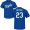 Zack Greinke Name & Number T-Shirt - Royal