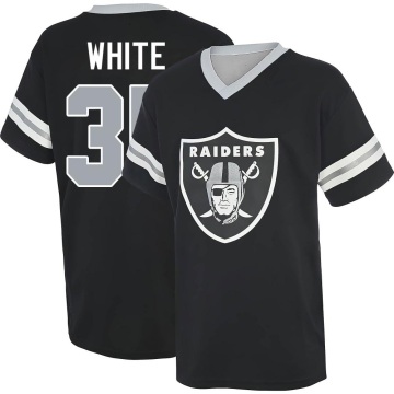 Zamir White Name & Number Game Day V-Neck T-Shirt - Black