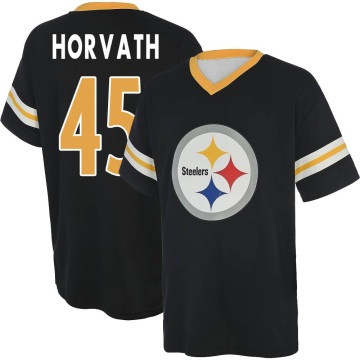Zander Horvath Name & Number Game Day V-Neck T-Shirt - Black
