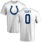 Zavier Scott Name & Number T-Shirt - White